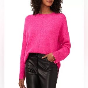 Vince camuto pink knit ultra soft cozy sweater size XL